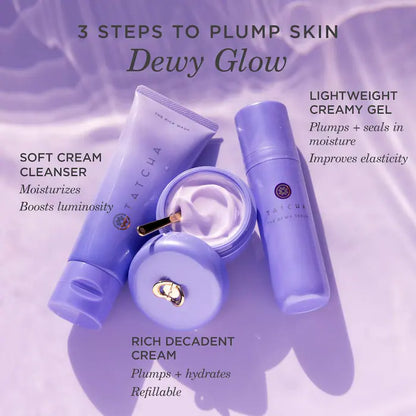 TATCHA Full-Size Skincare Set - Dewy Serum, Rice Wash, Dewy Skin Cream & Essence